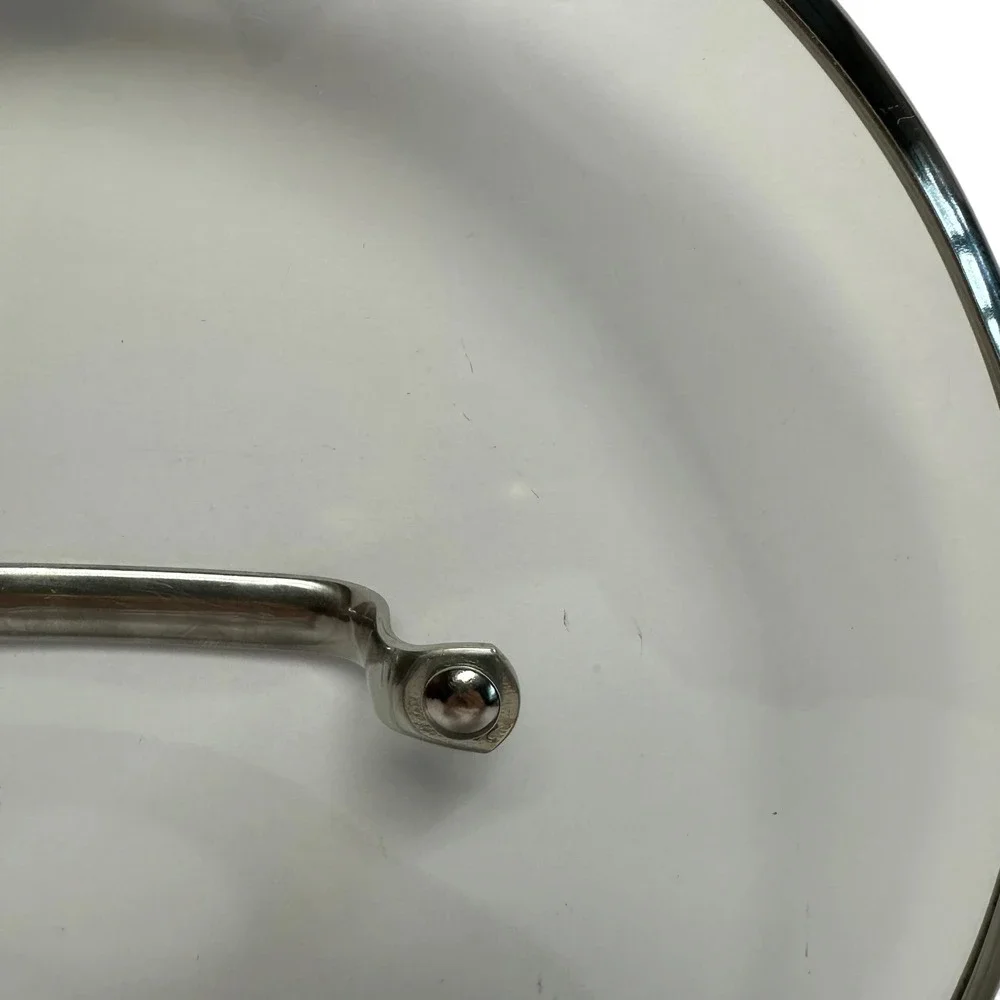 KitchenAid 11 Inch Tempered Glass Replacement Lid Stainless Steel‎ Rim Handle
